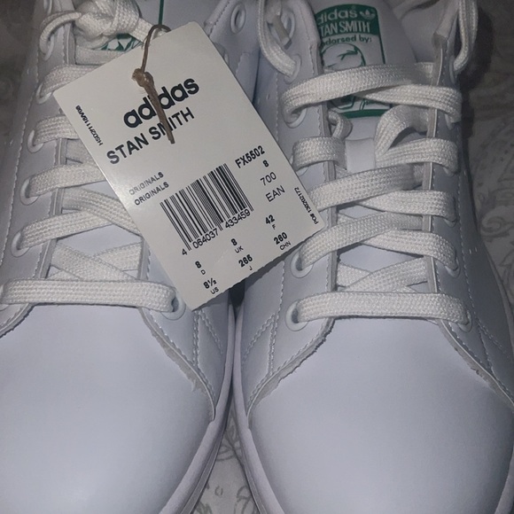 ADIDAS ORIGINALS STAN SMITH | WHITE/GREEN | LIFESTYLE SHOES/Sneakers | NEW/NWT!! - Picture 11 of 13